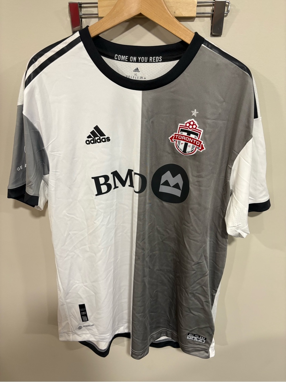 adidas Toronto FC Men's Split White & Gray Jersey
